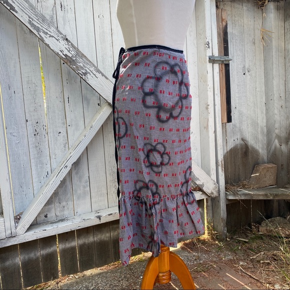 Alexa Stark cotton graffiti floral wrap skirt - Picture 5 of 6